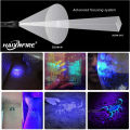 HaixnFire G700 LED Zoom UV Light Flashlight 395nm torch UV adhesive curing Travel safety Ore id detection lamp AAA 18650. 