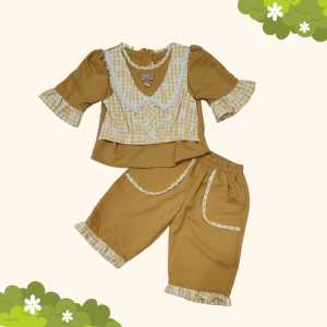 Two Mix - Setelan Anak Perempuan - Baju Anak Stelan Atasan Celana 1-3 Tahun NN5811 NN55013