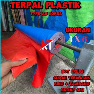 TERPAL PLASTIK UKURAN 4x6 METER TYPE A5 KOREA TEBAL DAN BERKUALITAS