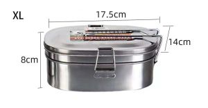 Stainless Steel Bento Box Food Box School Lunch Box Canteen DS-44