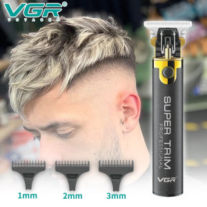 *100% Original* VGR V-082 Zero Adjustable Professional Rechargeable Hair trimmer Metal Barber Use Electric Hair Clipper.