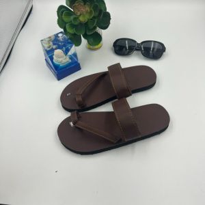 Dép xỏ ngón chéo nam nữ màu nâu ( dép xăng đan học sinh )