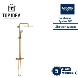 GROHE Euphoria XXL Shower System 310 With Thermostat | GROHE TurboStat | Gold | Cool Sunrise | 26075GL0