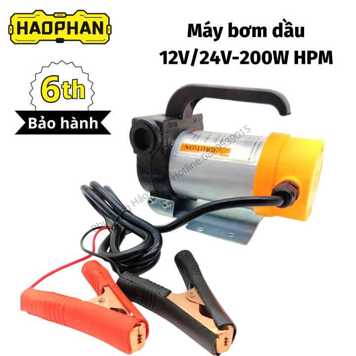 Máy bơm dầu Diesel 200W 12V, 24V dùng để bơm/hút dầu thủy lực, bơm dầu ...