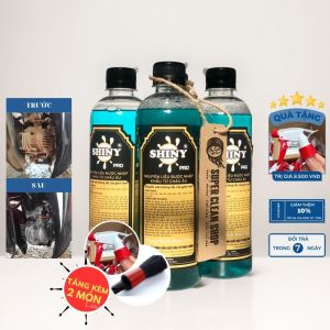 [TẶNG 2 CÂY CỌ DETAILING + 2 VÒI XỊT] COMBO 2 Chai Dung dịch tẩy rửa không chạm SHINY tẩy rửa ĐẦU BÒ XE MÁY GẦM MÁY KHOANG MÁY Ô TÔ