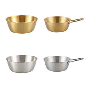 Metal Salad Bowls Stainless Steel Mixing Bowls Container Noodles Bowl Condiment Container Kitchen Tableware