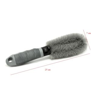 Combo Bộ 2 Dụng Cụ Vệ Sinh Lốp Ô tô Xe Máy - Bàn Chải Cọ Lốp Cọ Lazang Tiện Dụng