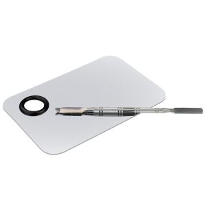 Stainless Steel Cosmetic Face Makeup Palette Spatula Foundation Mixing Make Up Tool