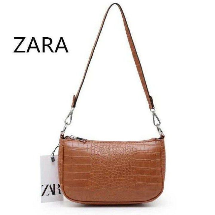 bolsa zara zara gepersonaliseerde tas TAS SELEMPANG WANITA ZARA CROCO TAS WANITA CROCO ZARA Tas Selempang Zara  Animal Print Casual Tas Selempang Zara Black Chocolate Leather Lazada  Lazada Indonesia