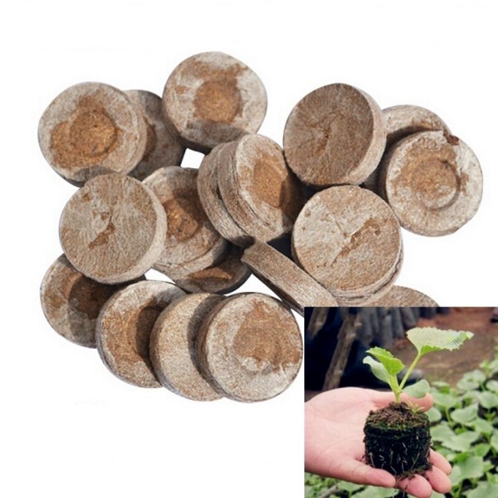LHK 6/12PCS (3cm) Compressed Nutrient Soil/Garden Soil Moss Flower Soil