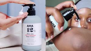 Sữa dưỡng thể tẩy tế bào chết Village 11 Factory Relax Day AHA 12% 10.6 oz Axit Glycolic Dành cho bệnh Keratoplatosis (KP) chân thối và da thô ráp Kem dưỡng ẩm cấp nước Dành cho các vết thâm mụn trứng cá và cải thiện kết cấu da.