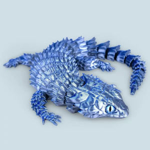 3D printed lizard statue Flexible 3D Printed Animal Colorful Figurine statue Gifts 23.5cm/9.25in