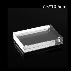 【Local Delivery】Magnetic Acrylic Photo Frame Poster Transparent Clear Price Tag Clip Sign Card Holder Menu Label Display