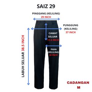 🔸SELUAR HITAM PANJANG LICIN ( SLACK ) SEKOLAH MENENGAH - BAJU SEKOLAH JENAMA BLACK CAT - BC028
