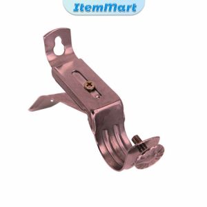 ItemMart Curtain Rod Brackets Rod Holders for 28mm Rod Silver/Gold Color Premium Iron Drapery Rod Bracket for Walls