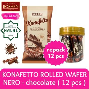 FREE GIFT HALAL Konafetto Nero Sweets in Cocoa Compound Coating Coklat Roshen Chocolate