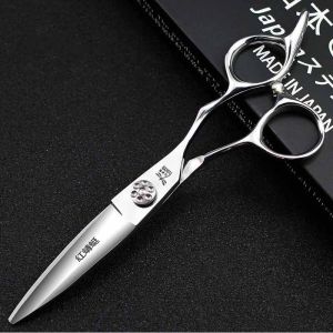 Japan Barber Scissors 6"Damascus Single and double edged 440C Professional Sliding Hair thinning Scissors Willow Shape Sliding Hair Shears Dedicated Sliding Haircut Shears Haircut to thin