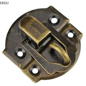 💕💞【Special price】ERDU 10pcs 27x30mm VINTAGE Iron LOCK จับเครื่องประดับกล่องกระเป๋าเดินทางคลิปฮาร์ดแวร์