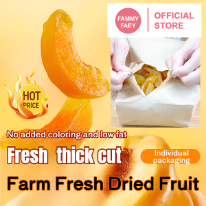 【FAMMY FAEY】Thick-Cut Dried Yellow Peaches Large Bag Net Weight Candied Fruit Dried Peaches Candied Fruit Casual Internet Celebrity Snacks厚切黄桃干