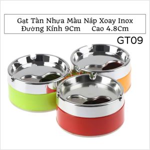 Gạt Tàn Inox Có Nút Bấm Đóng Mở Ngăn Đựng Tàn Thông Minh  Gạt Tàn Inox Bấm Nút Tiện Dụng GT08