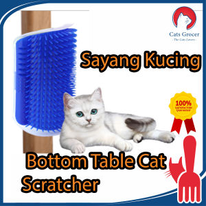 Cats Grocer Vertical Cat BottomTable Massage Scratcher Kucing sayang Ulut bawah meja