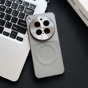Fabric Texture Armor For Magsafe Phone Case For VIVO X300 X300S Pro Ultra Camera Protection Non-Slip Bumper Hard Cover