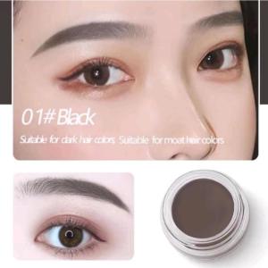 SVMY 6504 Eyebrow Gel Coklat dan Hitam Formula henna alami GEL Bertahan hingga 3 hari Fragrance-Free Waterproof Penggunaan kuas mudah Natural