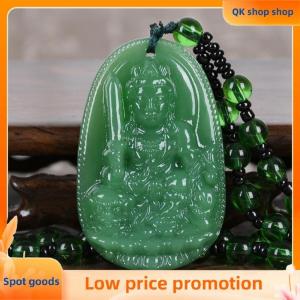 ✨QK shop✨ Chinese Lucky Amulet Buddha Necklace Manjushri Bodhisattva Guanyin Pendant For Men Women Long Sweater Chain Gift