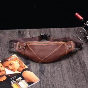 With Video [Msia Stock] Mens Leather Waist Pouch Chest Bag Sling Stylish Waist Pack Multipurpose Formal Casual Shoulder Bag Crossbody Multifunctional String Prefect Gift For Love One Kulit Halal