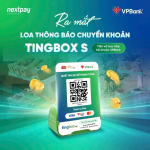 TingBox Loa thông báo nhận tiền QR - Loa đọc kết quả giao dịch thanh toán của khách hàng - Tiền về thẳng trực tiếp tài khoản VPBANK- Miễn mọi loại phí
