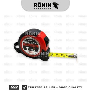 SOLIGEN Meteran Karet Bangunan Roll 3 5 75 m Alat Ukur Rol Measuring