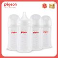 Pigeon Official- New and Improved Wideneck PP Feeding Bottle 240ml, medium flow, 2pcs in a box, no nipple confusion, anti-colic. 