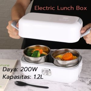 Kotak Makan Pemanas Elektrik Electric Lunch Box Stainless 1 Layer