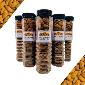 Raw Almonds in a bottle ( 350ml bottle size ) - ideal for gift - Imported from USA