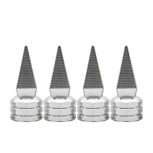 FLYING 4pcs Được cá nhân hóa Van nhọn sắc dùng để độ xe Phổ quát 10 màu sắc Nắp van vặn cải tiến Hợp nhôm Nắp bụi bánh xe ô tô