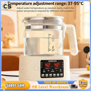 Thermostatic health pot glass baby boiling water insulation boiling water hot water household warm milk multifunctional milk mixer