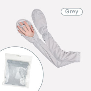 SEAMETAL 1 Pair Sun Protection Ice Silk Sleeve Gloves Summer Driving Anti-UV Loose Breathable Protective Sleeve