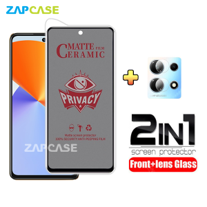 PAKET 2in1 Anti Gores Layar Privacy Infnix Note 30 Pro Free Tempered Glass Camera Lens