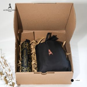 Mukena Sajadah Althafunissa | Set Travel Prayer Hitam