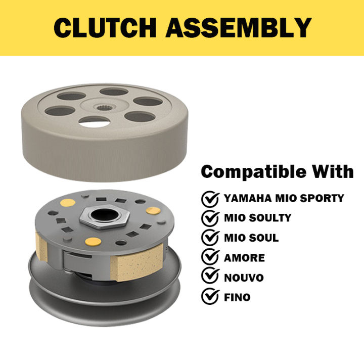 CLUTCH ASSY FOR (MIO SPORTY/MIO SOULTY/MIO SOUL/AMORE/ NOUVO/FINO