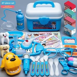STARRY Simulation Dentist Children Doctor Play Set Creative Educational Nurse Tools Bag Toys Role-playing Games Interactive Kid Stethoscope Doctor Set Children Toys