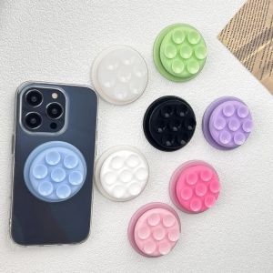 JAYQQ Silicone Suction Cup Phone Holder Pocket Socket Two-sided Suction Cellphone Grip Stand  Round Suction Pad Phone Stand Smartphone Accessory