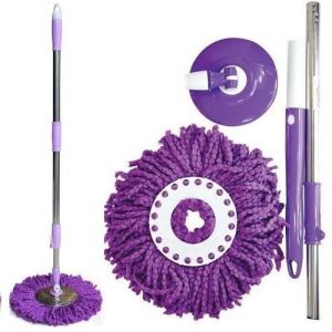 CÂY LAU NHÀ MÂM INOX XOAY 360 ĐỘ BÔNG LAU SIÊU THẤM HÚT LAU KHÔ CỰC NHANH - CÂY LAU NHÀ ĐỒ BỀN CAO CẤP - TẶNG KÈM BÔNG LAU THEO CÂY