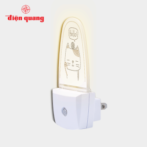 Đèn ngủ cảm biến LED Điện Quang ĐQ LNL10 WW (Cảm biến quang ánh sáng vàng)