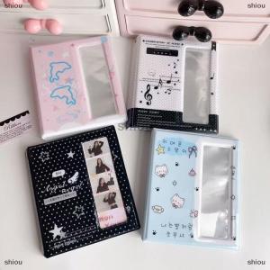 [COD] shiou Phim Hoạt Hình Bốn Lưới 4 Cắt Album Ảnh Thẻ Bộ Sưu Tập Cuốn Sách Cho 40 Pcs 2X6 Inch Ảnh Dải Đánh Dấu 20 Pcs 4X6 4R Ảnh Chủ