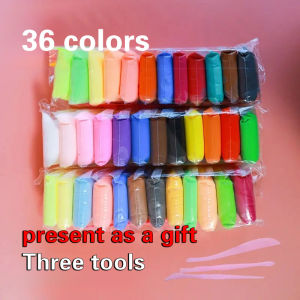 SG【READY STOCK】Kids Clay DIY Gift Set Non-toxic air-drying clay Ultra-light clay modeling playdough Childrens handmade DIY educational fun Childrens toys Childrens non-toxic playdough colorful clay Space mud clay 12 colors/24 colors/36 colors 儿童粘土