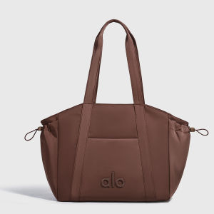 Túi Tote Yoga Dây Rút Bên Hông 2026 Cream Dành Cho Nữ Chất Liệu Nylon Chống Thấm Nước Cấu Trúc Chắc Chắn Dung Tích Lớn Túi Đeo Vai Dây Đeo Rộng Phù Hợp Túi Trượt Phía Trước Nhẹ Thích Hợp Cho Công Việc Hàng Ngày Phòng Gym Mua Sắm Túi Xách Tay