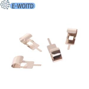 【E-WOITD】 ที่หนีบแบตเตอรี่18650เหล็กสปริง50ชิ้นที่ใส่แบตเตอรี่18650ที่เสียบแบตเตอรี่แบบสัมผัส