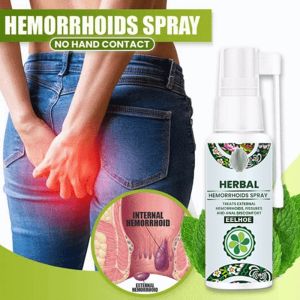 Natural Herbal Hemorrhoids Spray Natural Herbal Hemorrhoids Spray 30ml Remover Hemo Stop Tablet Remove Decayed Tissues Treatment Of External Hemorrhoids Reduces Inflammation Swelling Collapse Atrophy Disappears Shrinks， Hemorrhoids Miracle Ointment