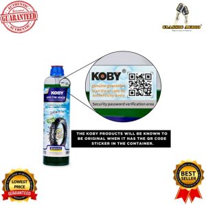 KOBY Motorcycle Original Auto Koby Tire Sealant Liquid Anti Flat Tyre For Tubeless Universal 380ml (ORIGINAL)